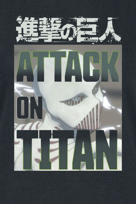 White Titan Face | L'Attaque Des Titans T-Shirt Manches courtes