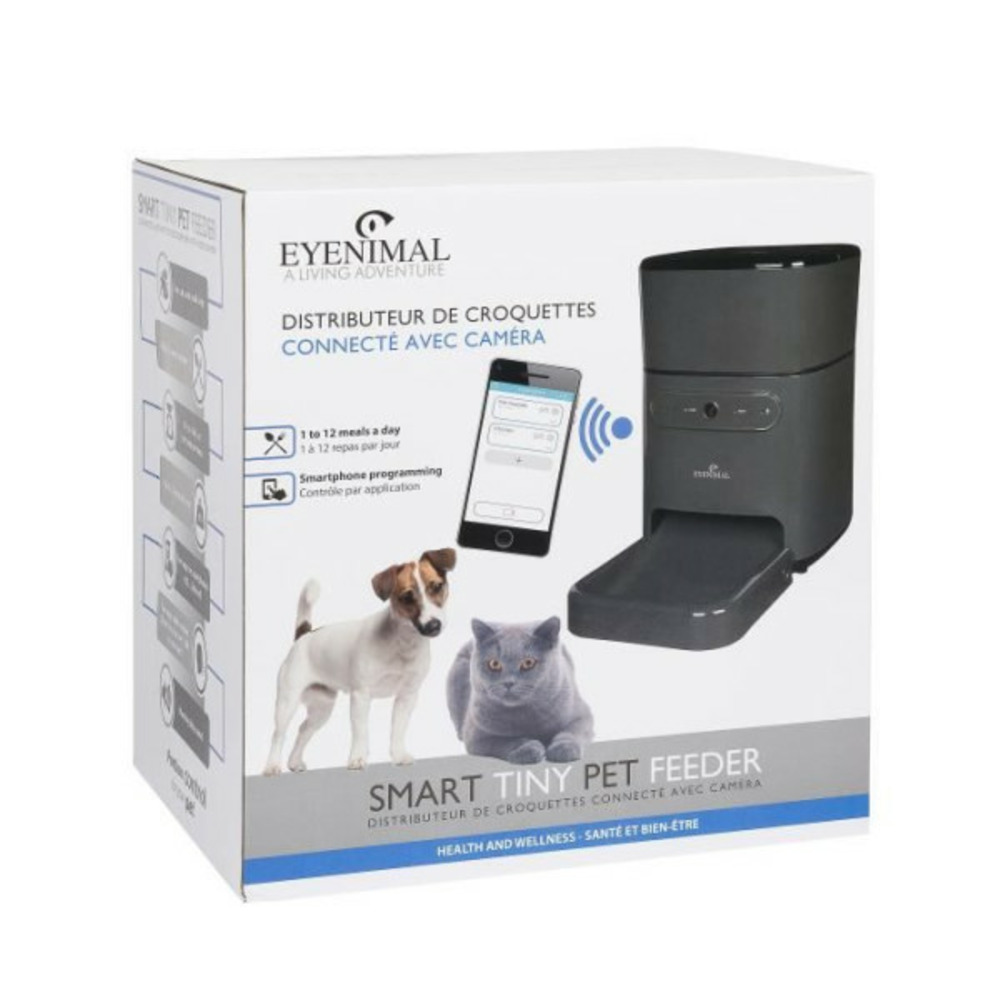 Distributeur de croquettes connecté avec caméra. 2.5 kg- - smart tiny pet feeder - pour chats ou petits chiens
