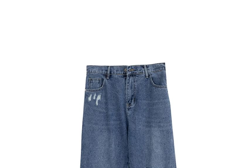 Ashteroid - Plus-size jeans met hoge taille en rechte pijpen