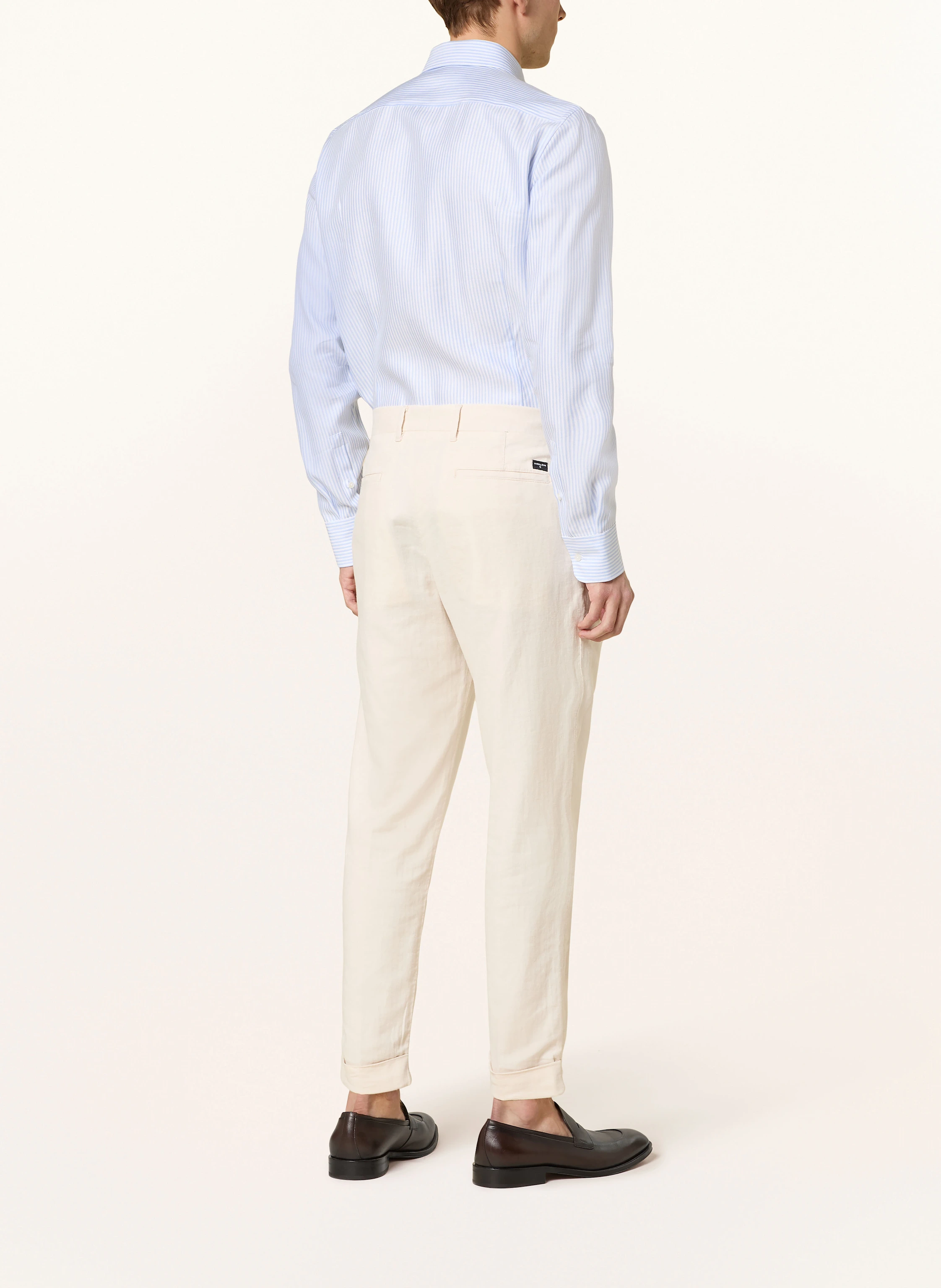 BOSS Hemd HANK Slim Fit mit Leinen
