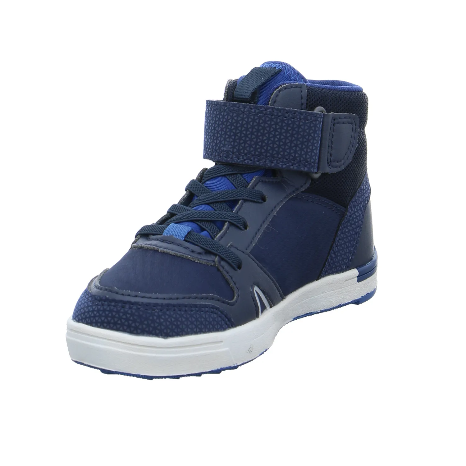 VIKING Kleinkinder-Halbschuh Klett Blau Textil  Sneaker