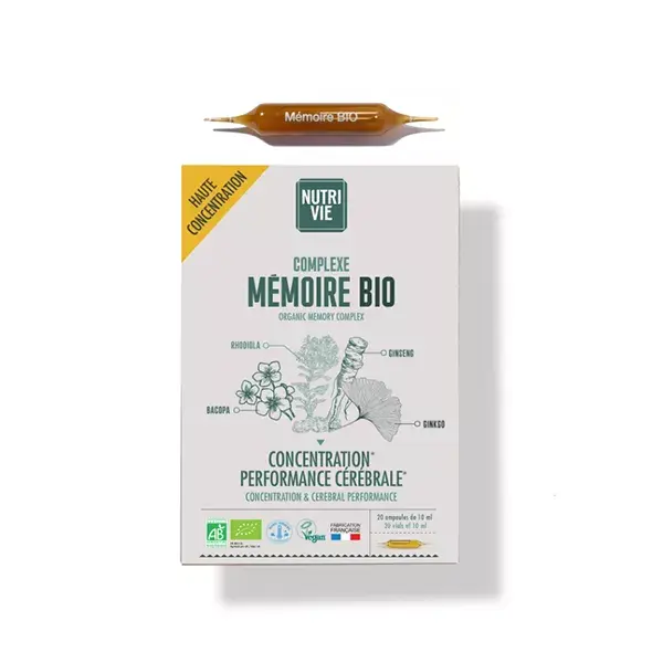Nutrivie Organic Memory Complex 20 ampolas