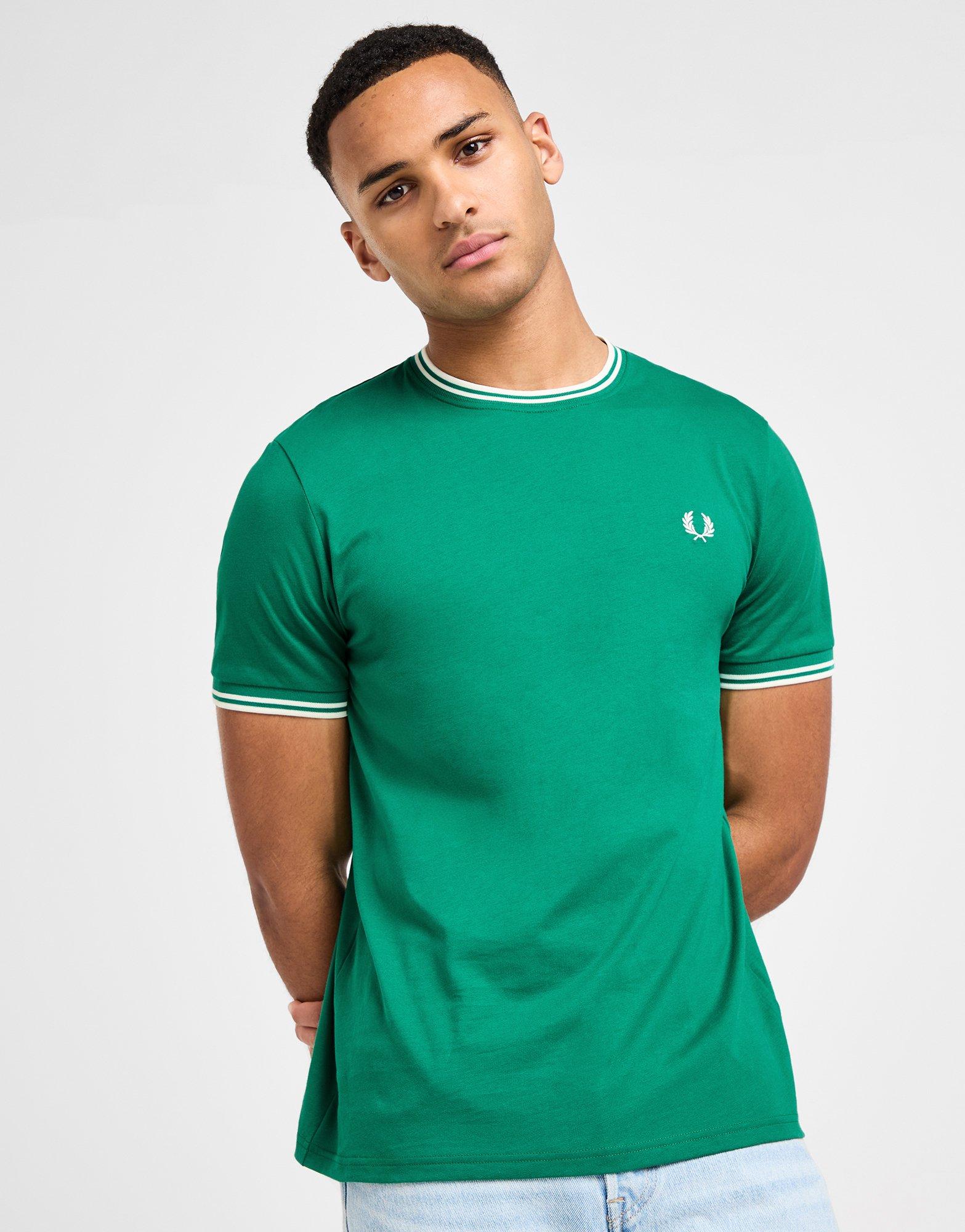 Fred Perry T-Shirt à Manches Courtes Twin Tipped Ringer Homme