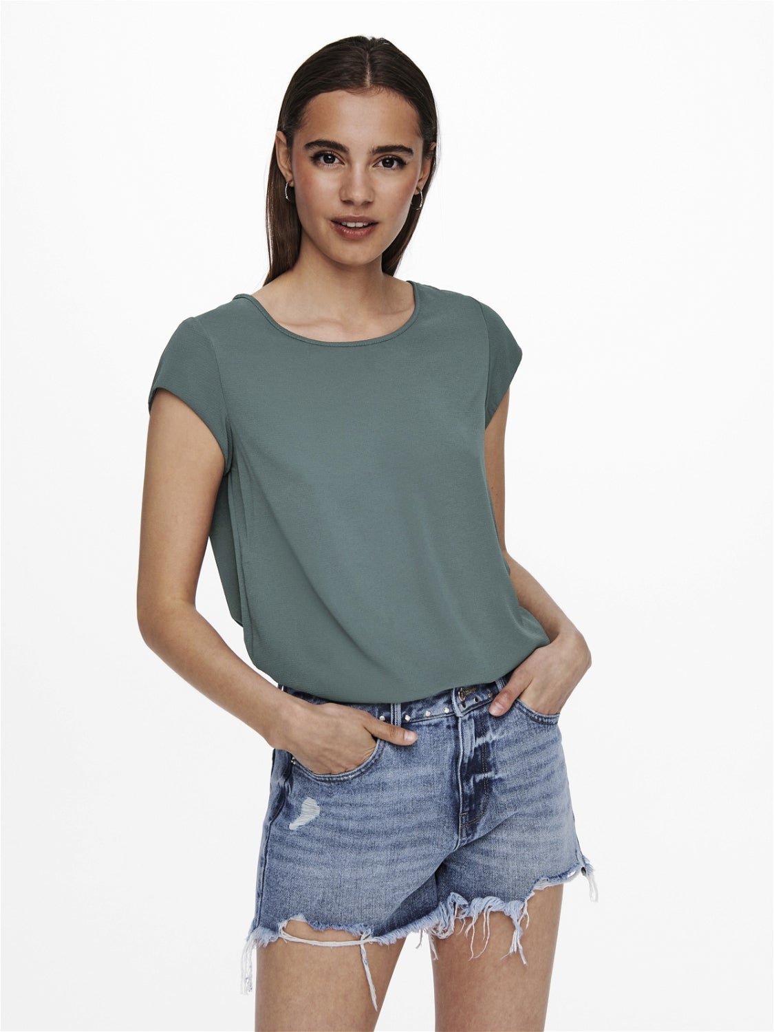 ONLVIC Top Balsam Green