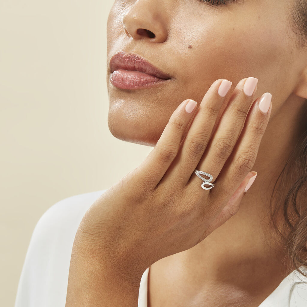 Bague Kali Argent Blanc Oxyde De Zirconium