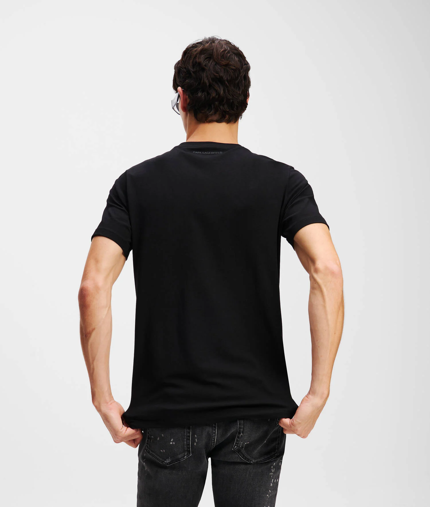 T-SHIRT IMPRIMÉ KARL - Noir