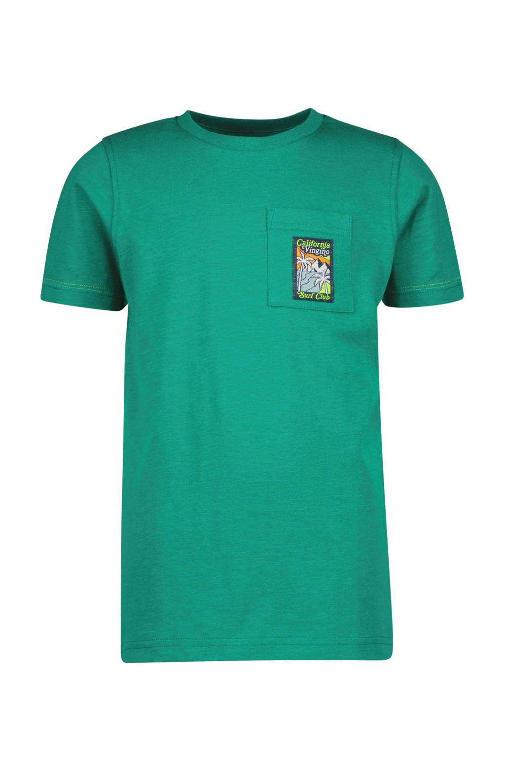 Vingino T-shirt JURF met backprint zeegroen