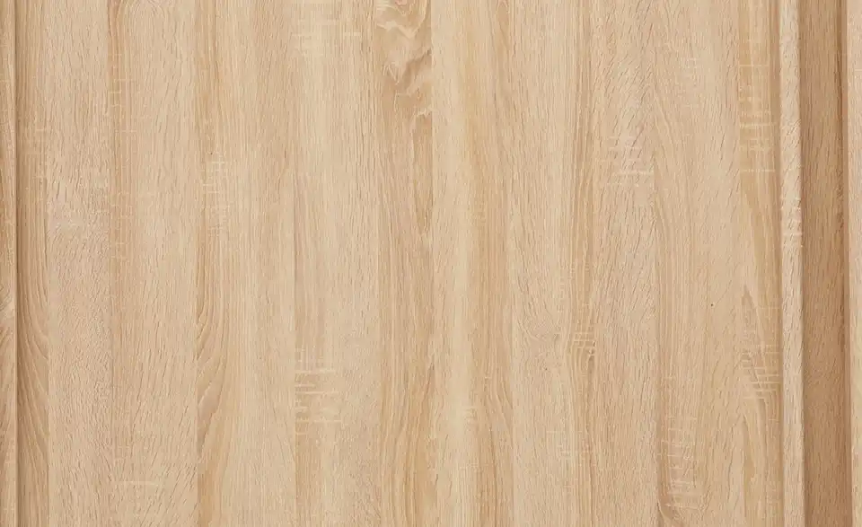 Schwebetürenschrank 3-türig Imperial 300 cm Eiche Sonoma (Nachbildung) mit Spiegel
