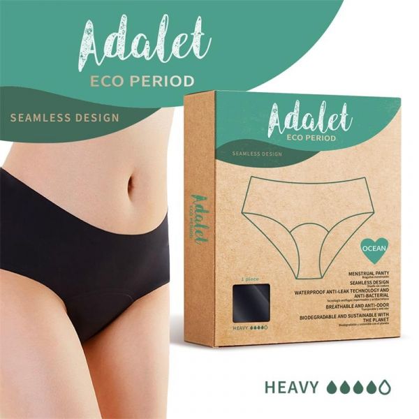 Adalet Eco Period Ocean Cuecas Menstruais Resistente Tamanho L