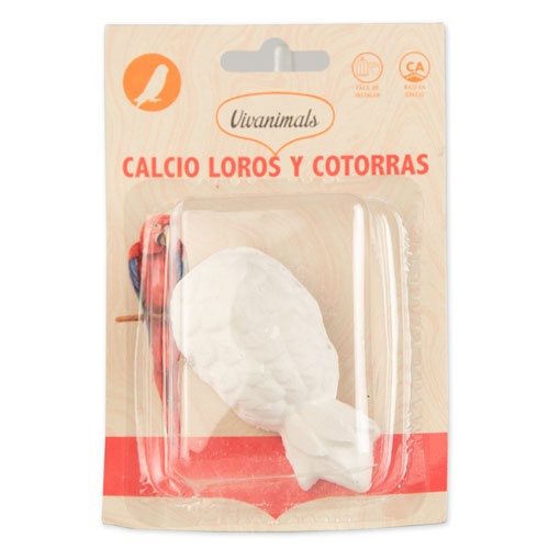 Bloco de cálcio Vivanimals para papagaios e periquitos