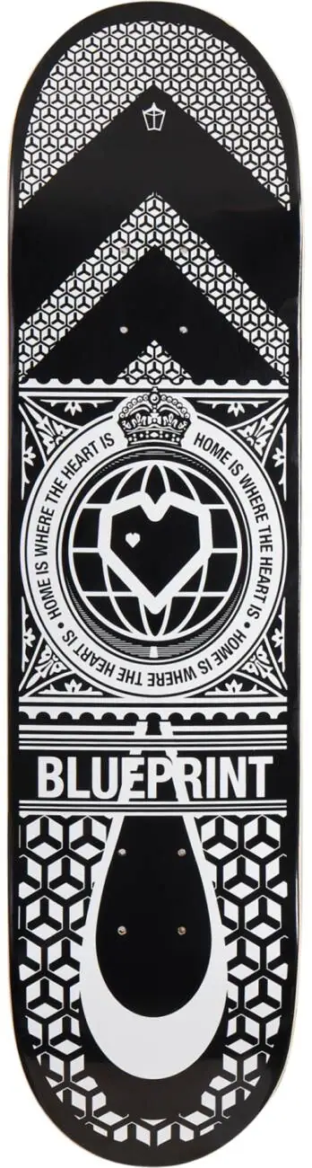 Blueprint Home Heart Skateboard Deck | SkatePro