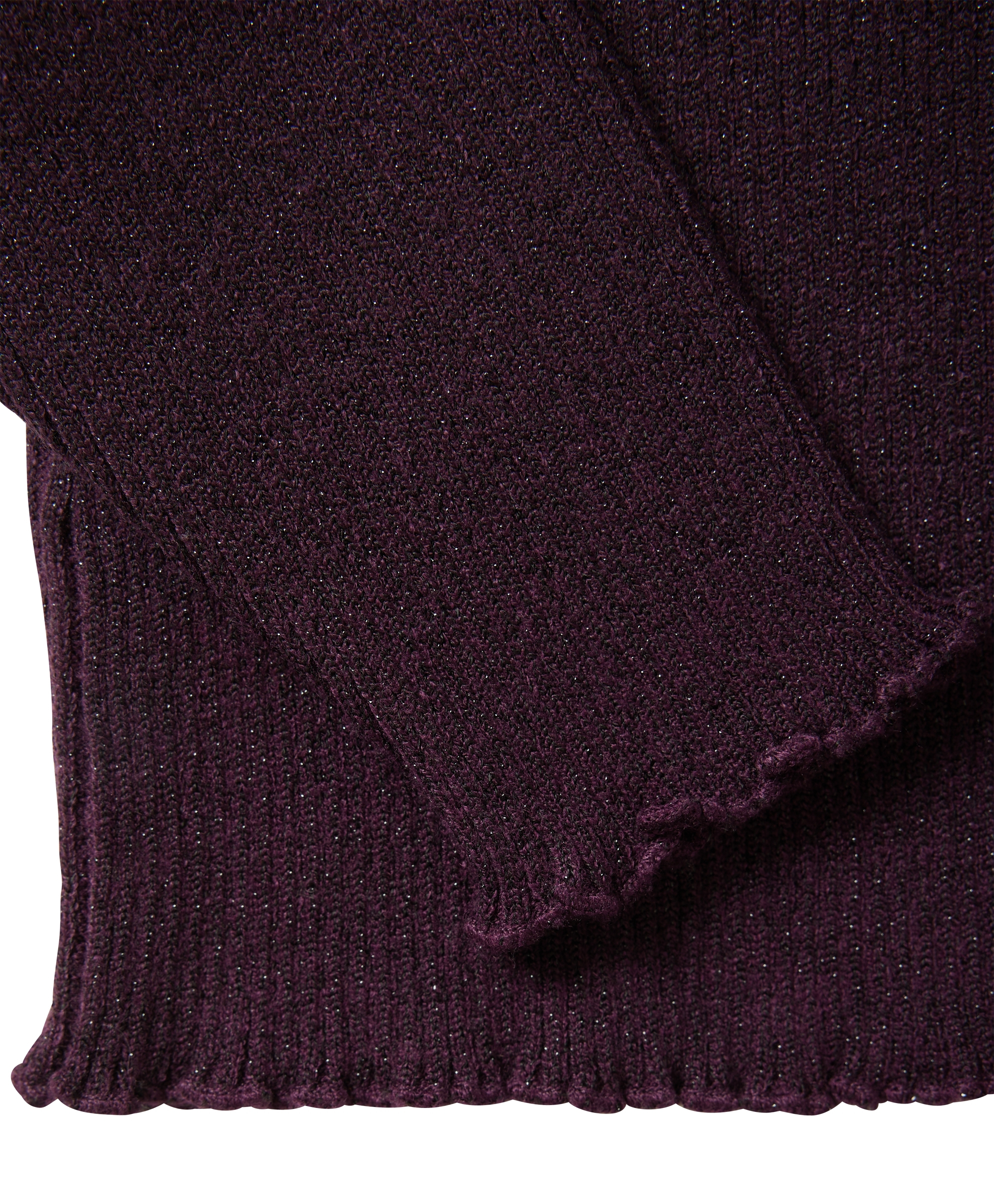 glitter rib trui