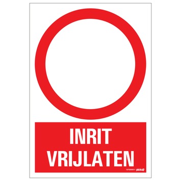 Pickup bord inrit vrijlaten 23x33 cm