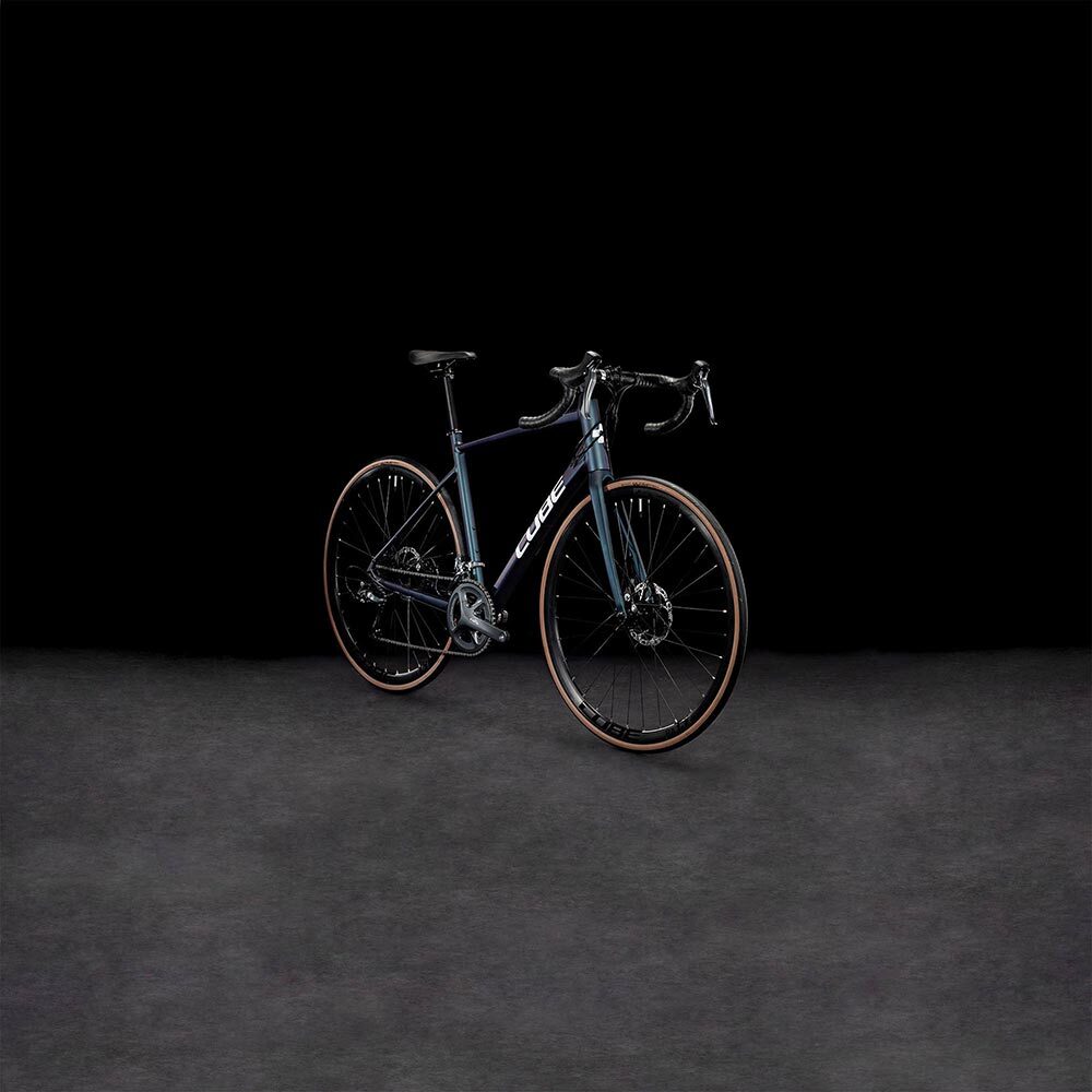 Cube Attain Racefiets Donkerblauw/Wit Heren