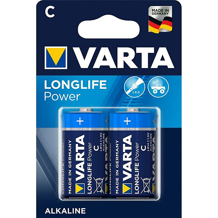 Pile alcaline C (LR14) Varta, lot de 2