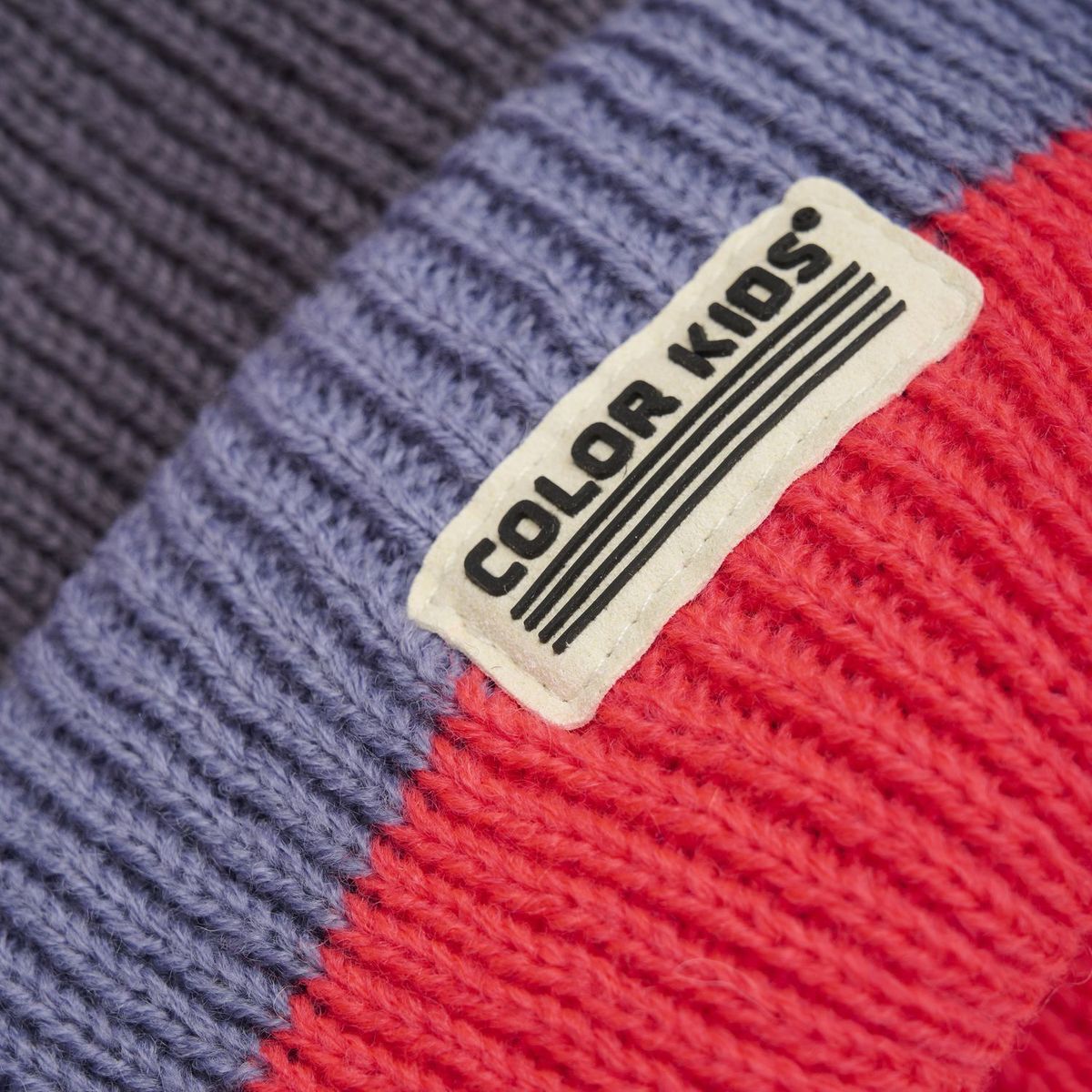 Color KidsBeanie W. Wool & Contrast