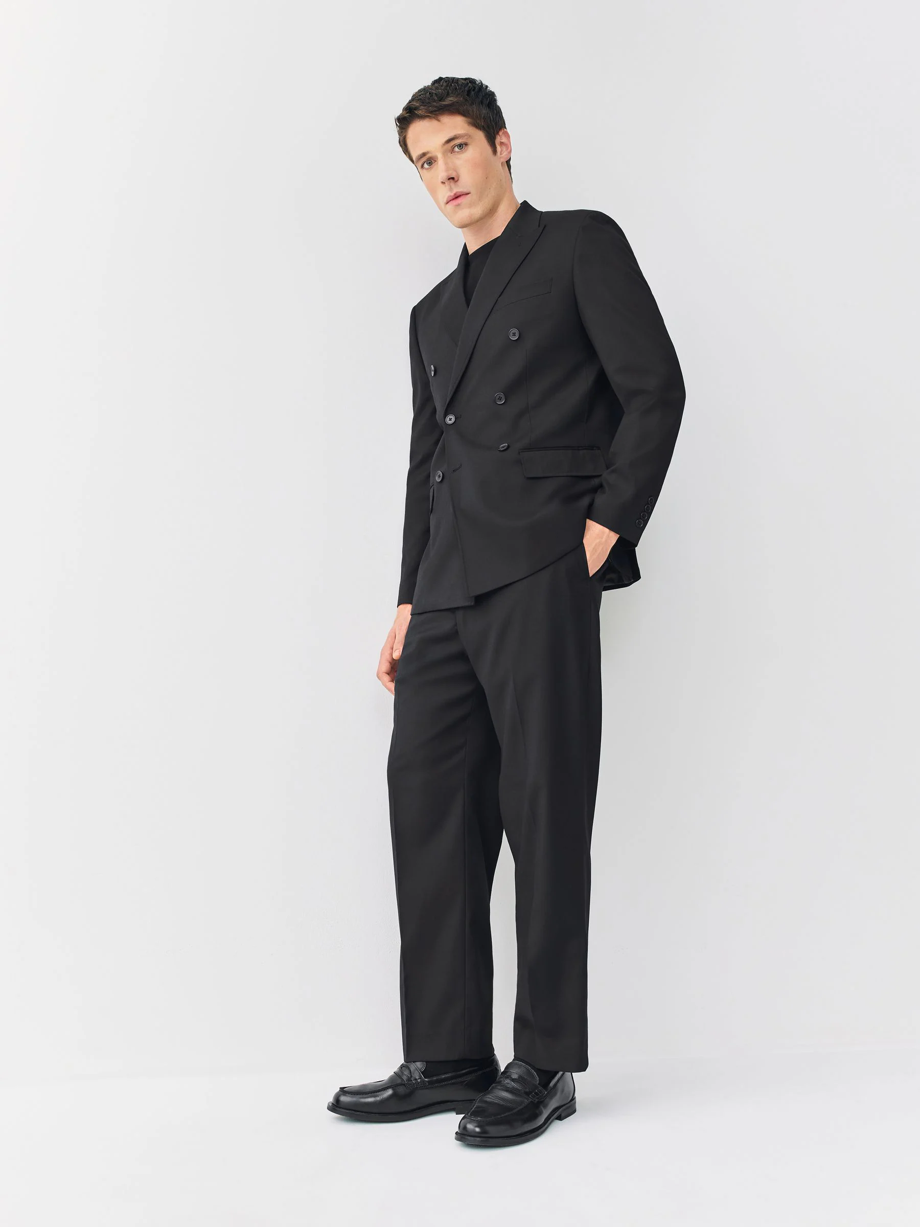 Zwart - Relaxed Fit Tuxedo Trousers