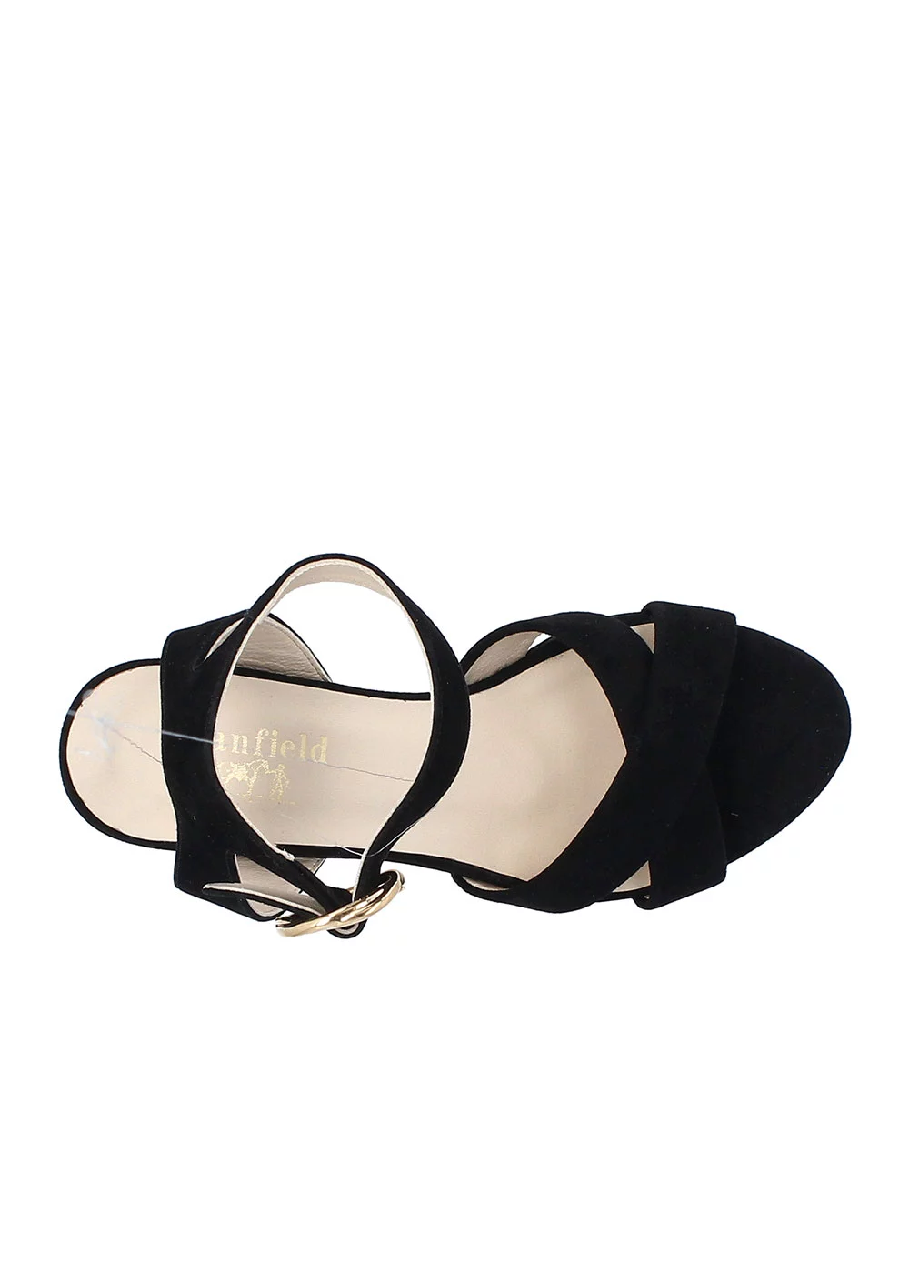 SANDALE BIRMINGHAM VELOURS NOIR