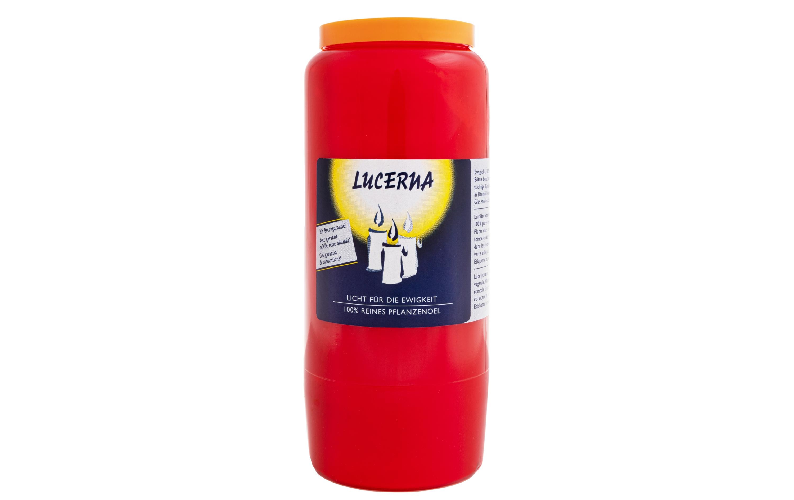 Grabkerze Lucerna RotNatrüliche Grabkerze