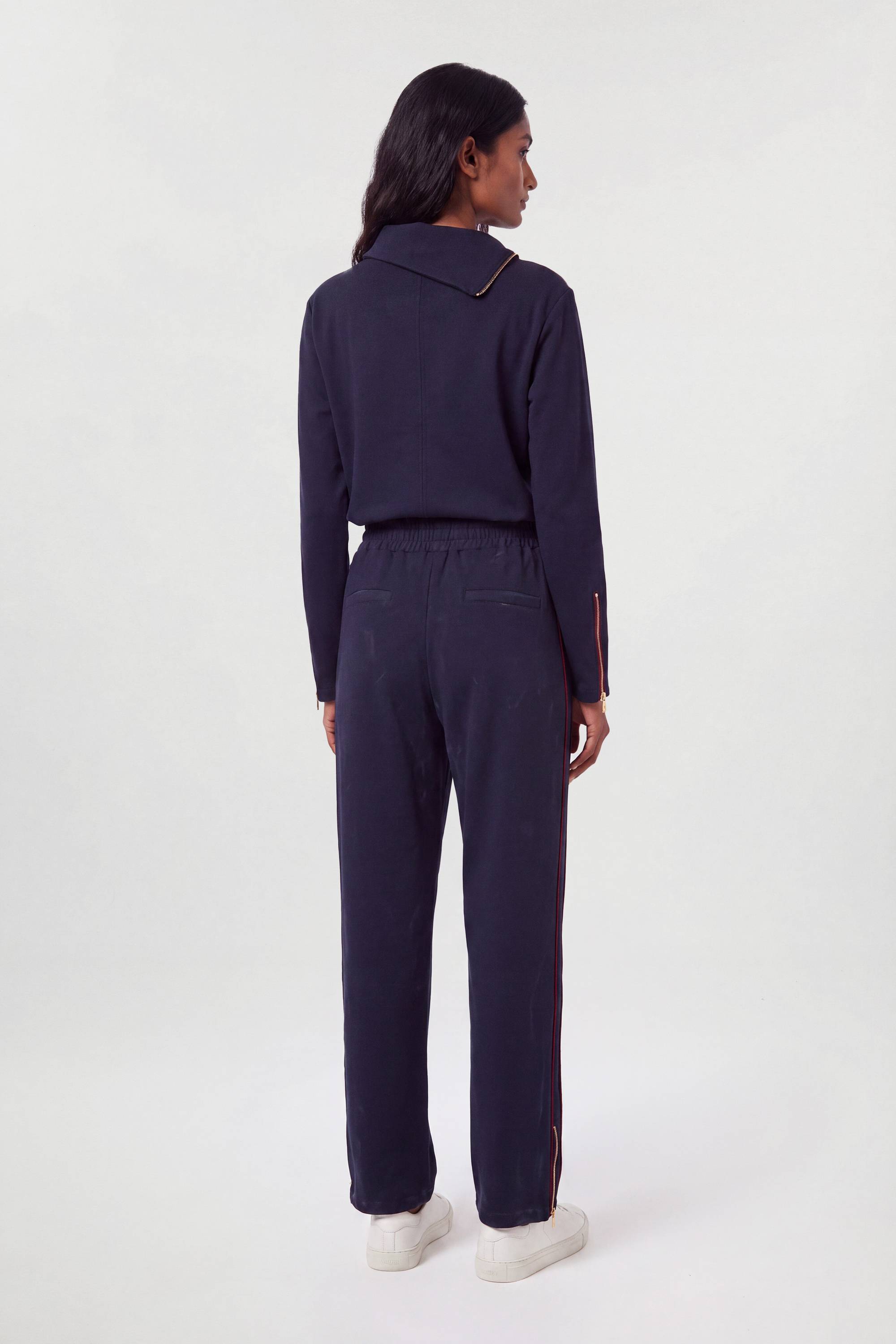 KarenMillen Pantalon En Mélange De Viscose À Détails De Poches Zippées Pour Le Quotidien