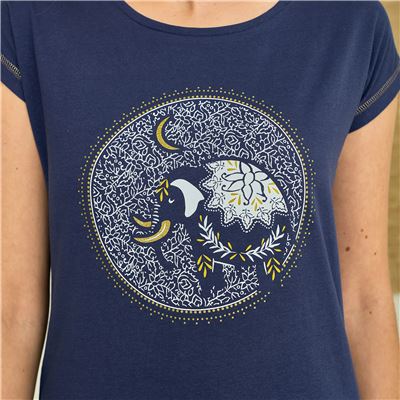Pyjama femme motif éléphant - DODO HOMEWEAR.