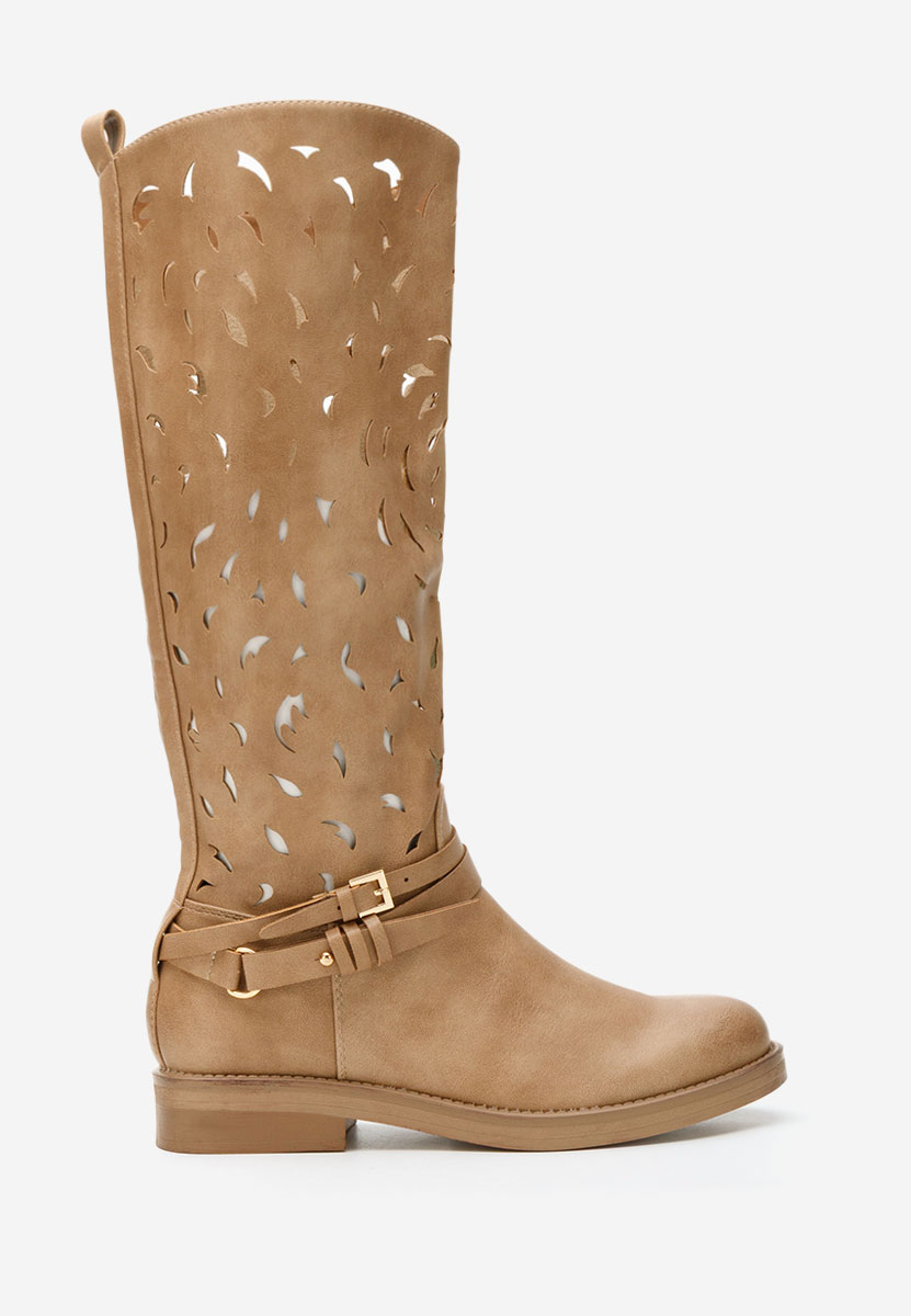 Bottes kaki Fara toc Shellie