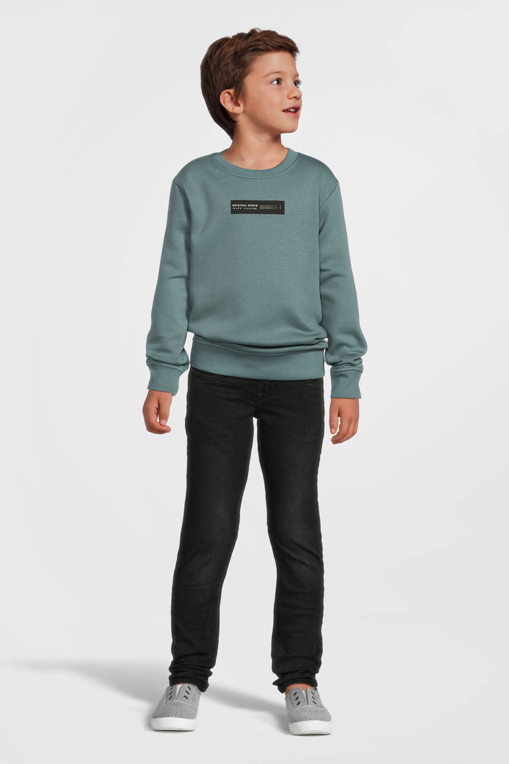 Cars sweater REVY met printopdruk zeegroen