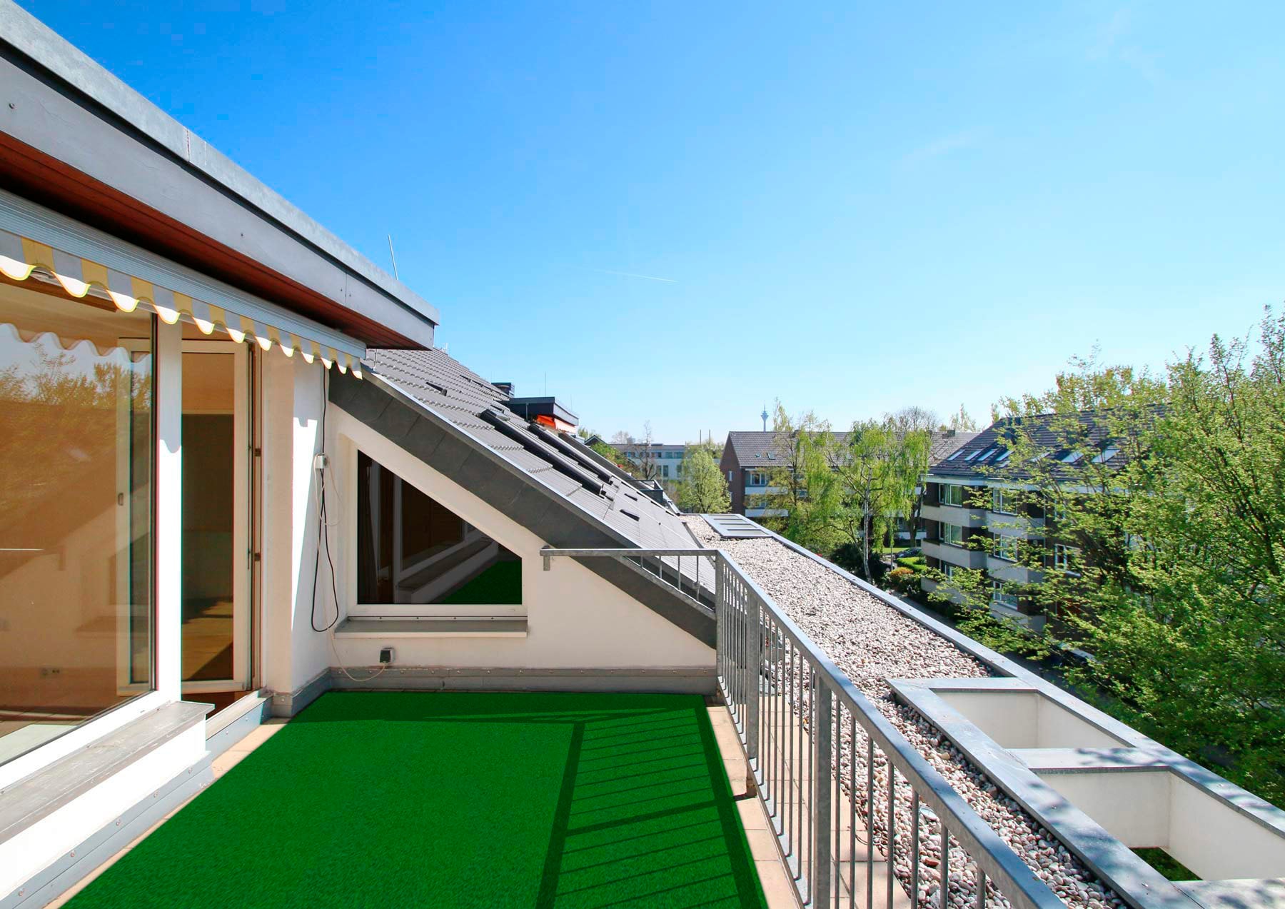 my home Kunstrasen »PORTO, Made in Netherlands« rechteckig 10 mm Höhe aus Nadelfilz, mit Noppen, für Balkon & Terrasse