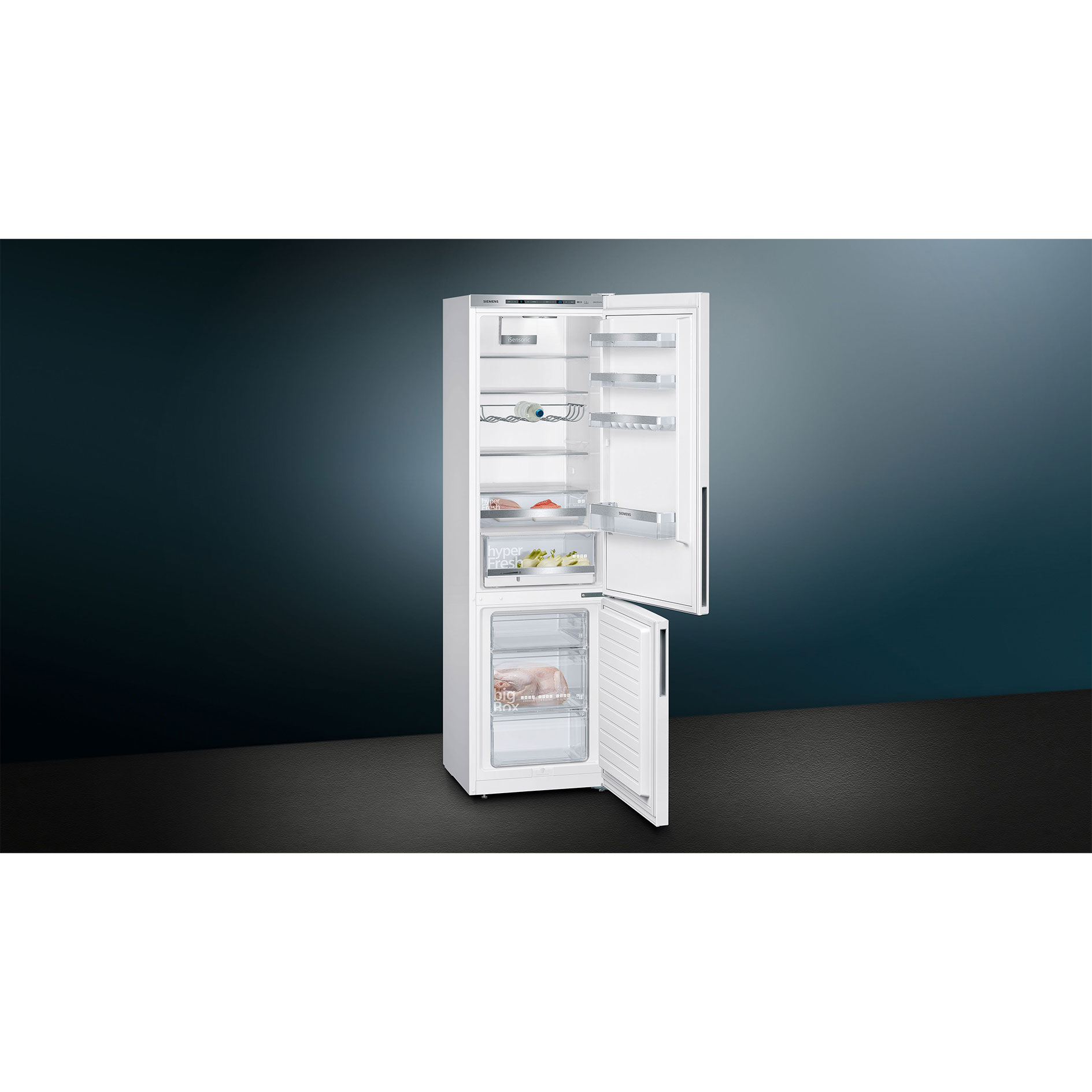 SIEMENS Kühl-Gefrierkombination KG39EAWCA - weiß - C