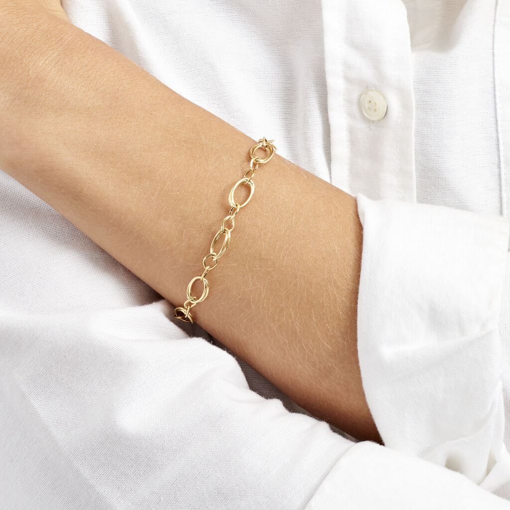 Bracelet Crepine Or Jaune