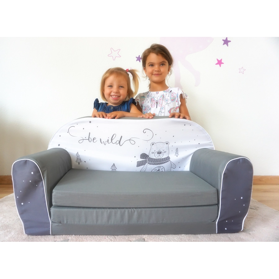 knorr toys® Kindersofa Bear grau