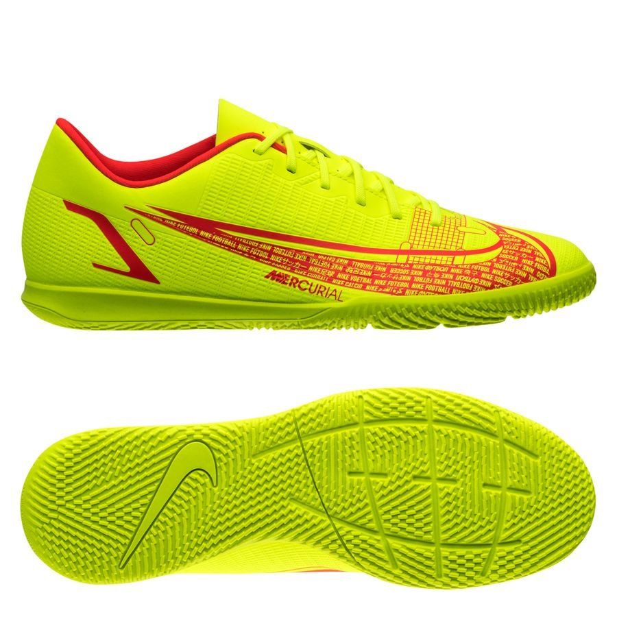 Nike Mercurial Vapor 14 Club IC Motivation - Jaune Fluo/Rouge