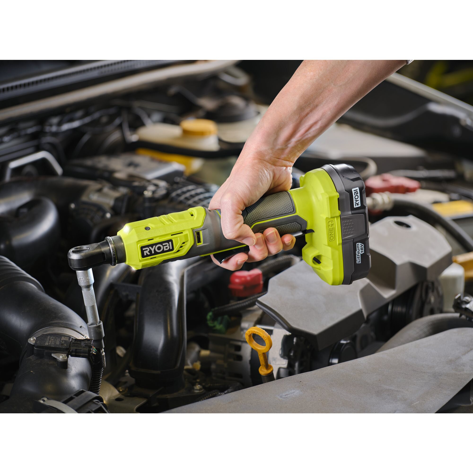 Ryobi Schlagschrauber ONE+ Akku-Ratschenschrauber R18RW2-0, 18Volt
