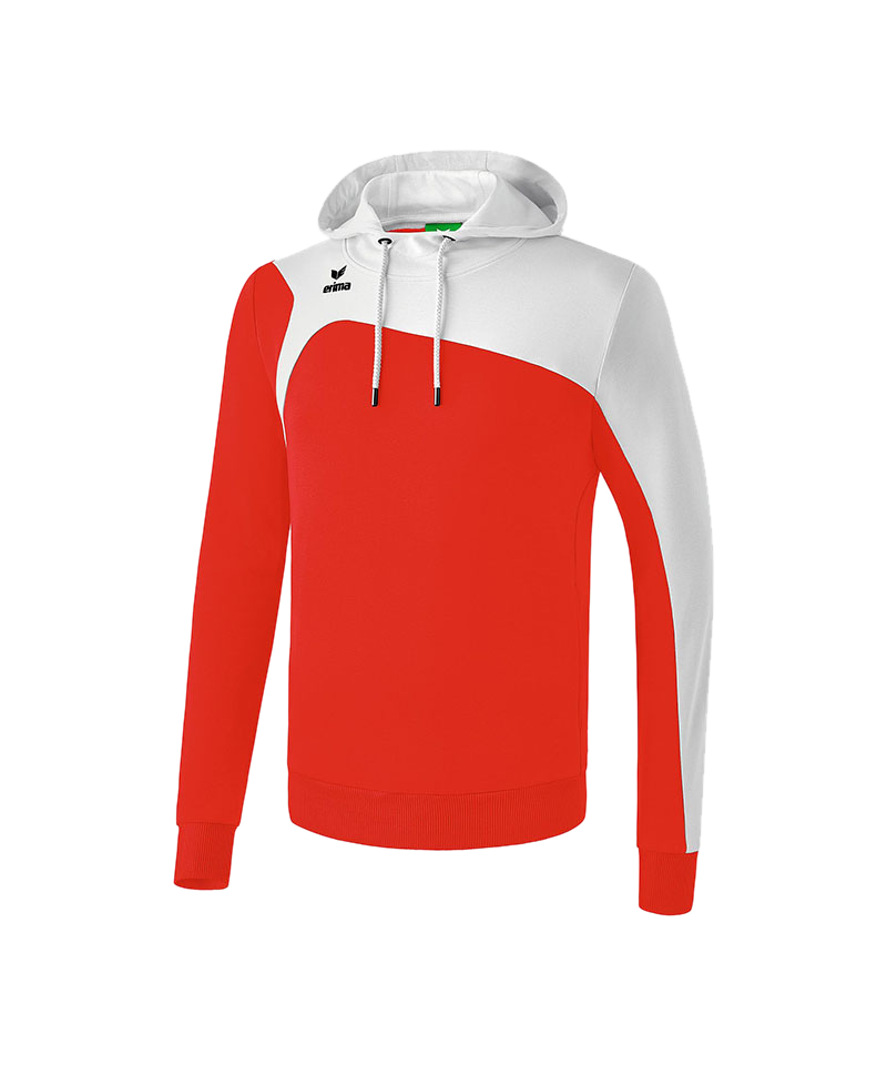 Erima Club 1900 2.0 Kapuzensweatshirt Rot Weiss