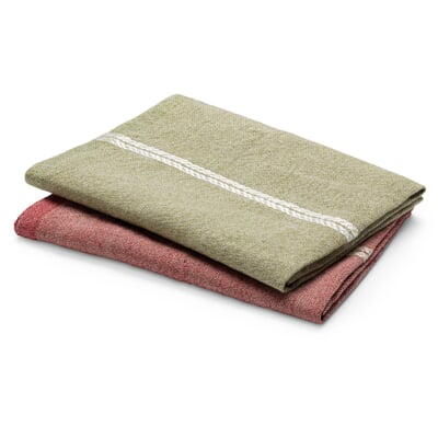 Serviette Leinen Melange, Rot