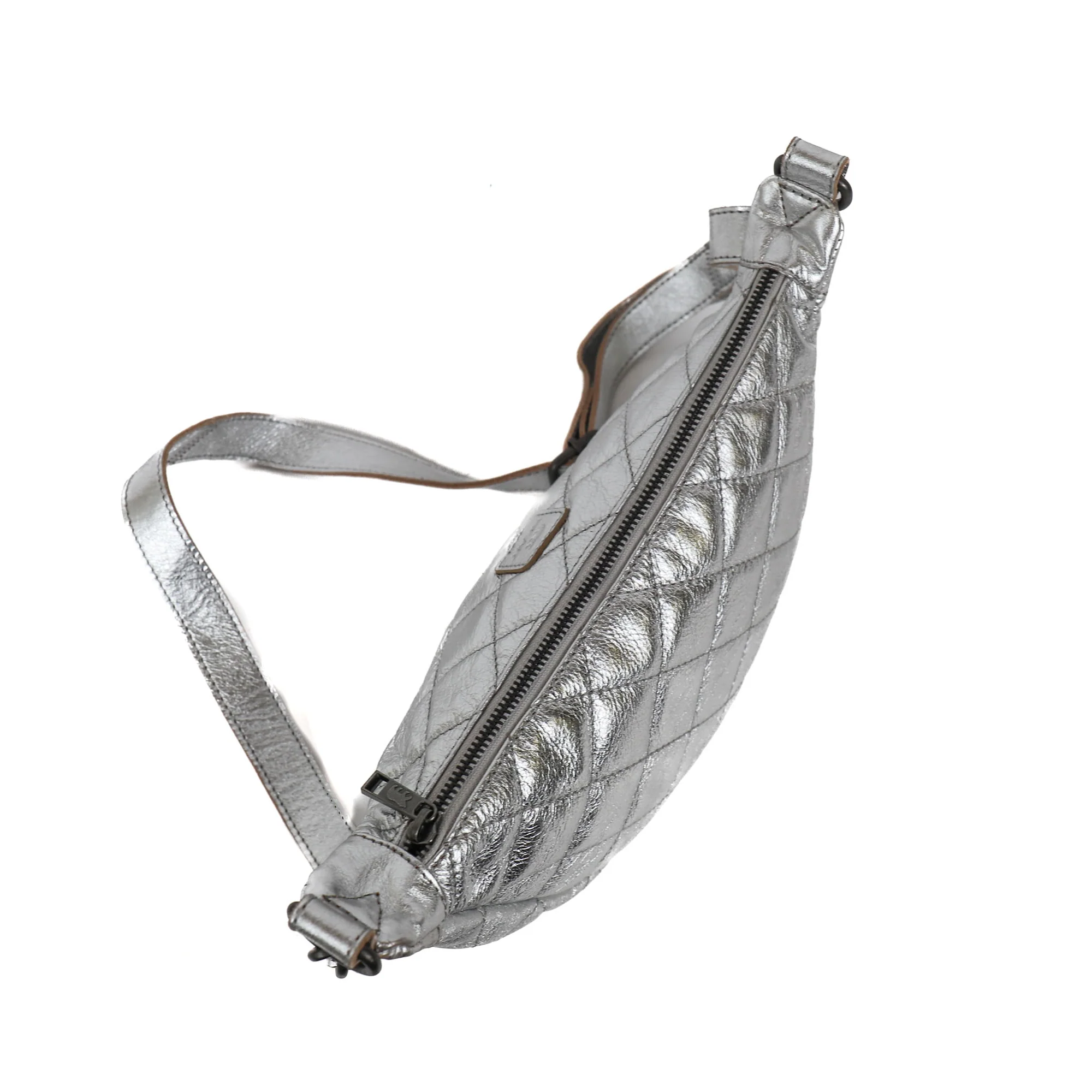 Bear Design Callisto Pelle Crossbody Tas Laura Silver CP3066