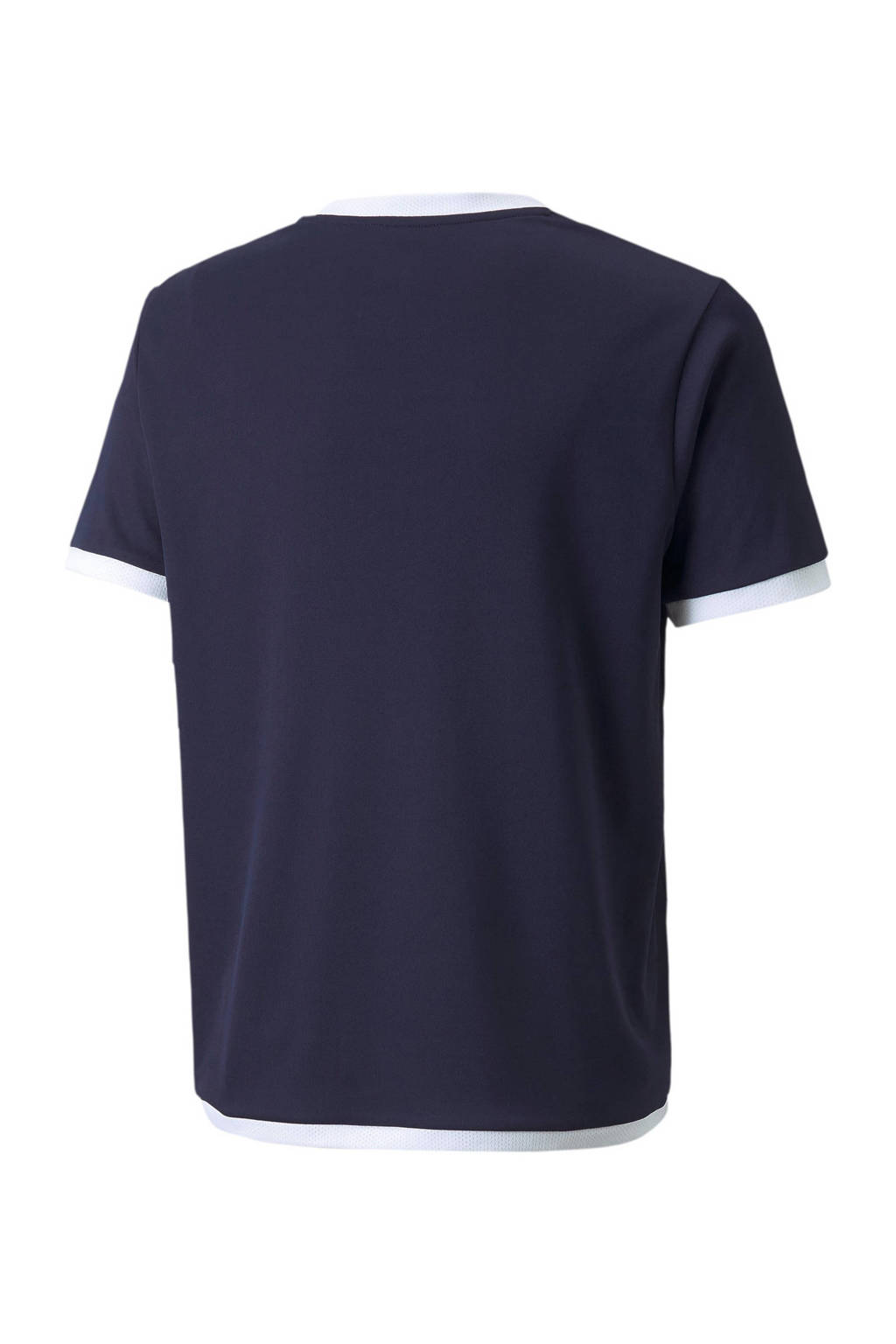 Puma junior voetbalshirt donkerblauw/wit