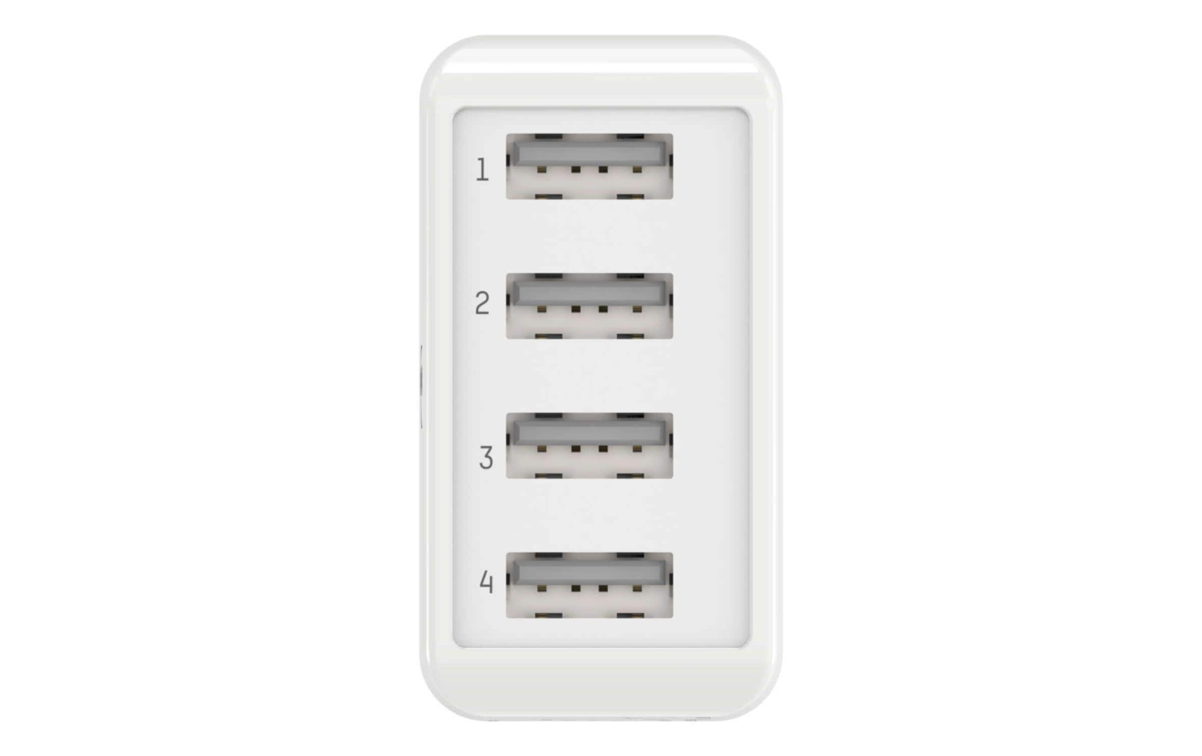 USB-Wandladegerät Home Charger HC430, 4x USB, 30 W, WeissLeistungsstarker Indoor USB-Ladeadapter