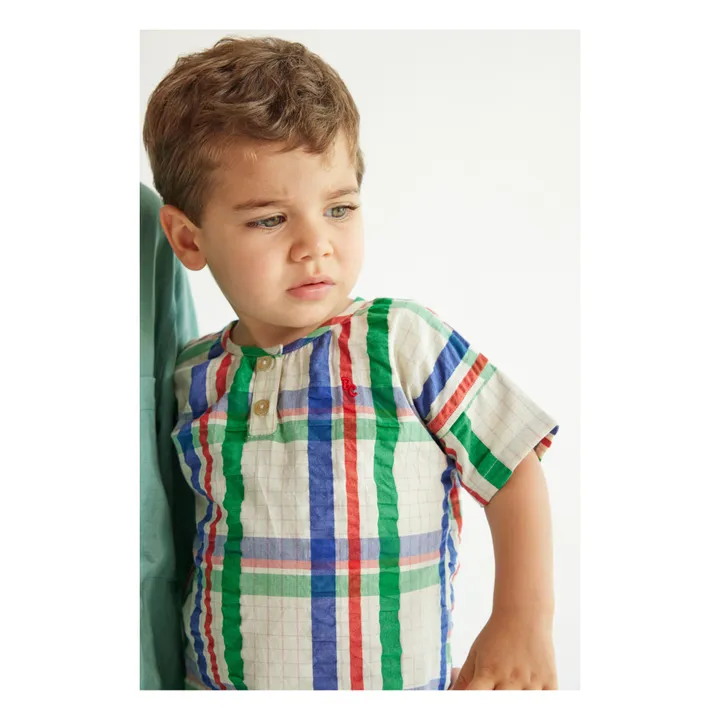 Bobo Choses Blouse à Carreaux Bébé | Ecru