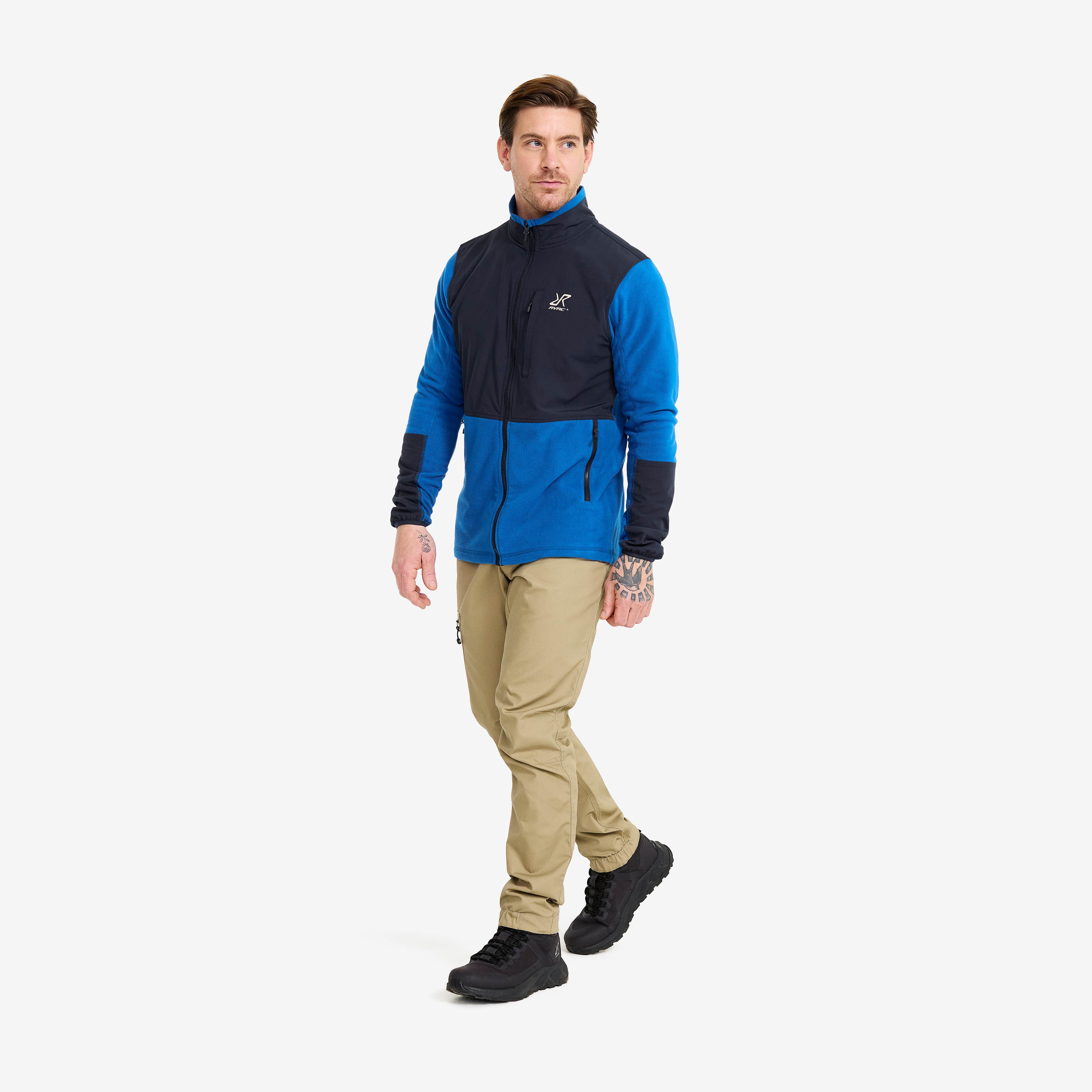 River Hybrid Fleece Herre Classic Blue