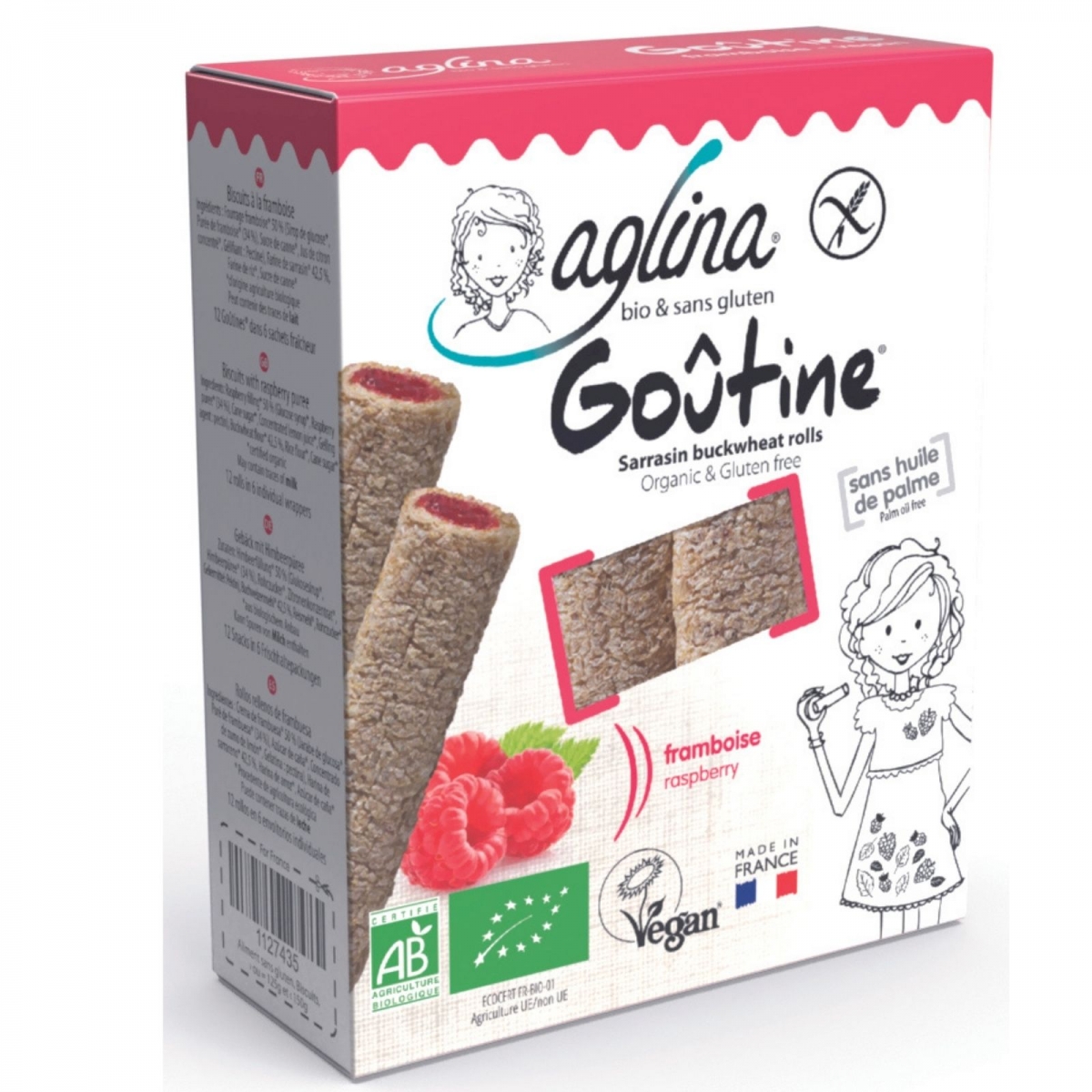 AGLINA Goûtine<br>125 g, Himbeere Bio