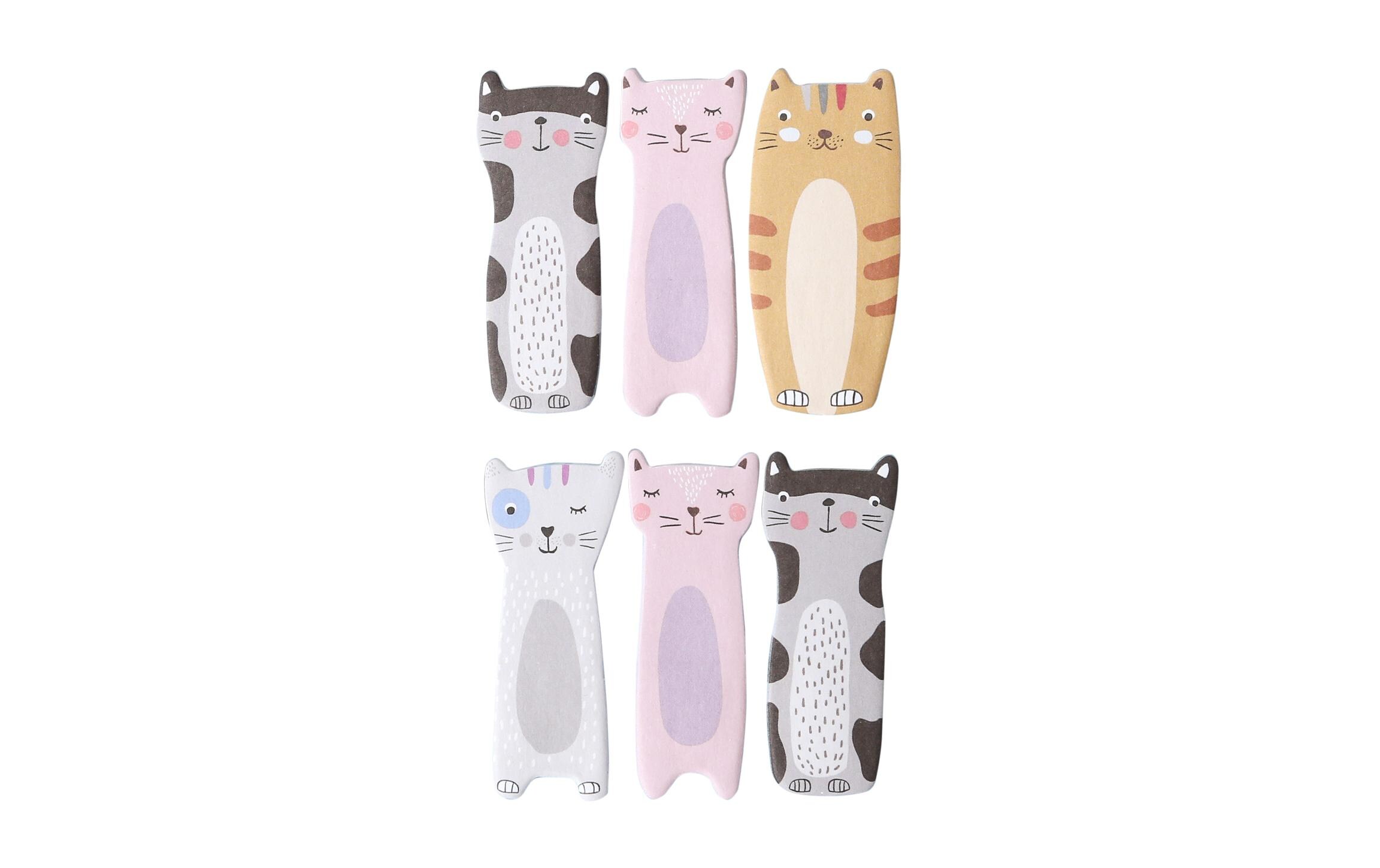 Page Marker Katze 6 StückNotizzettel in Tierform
