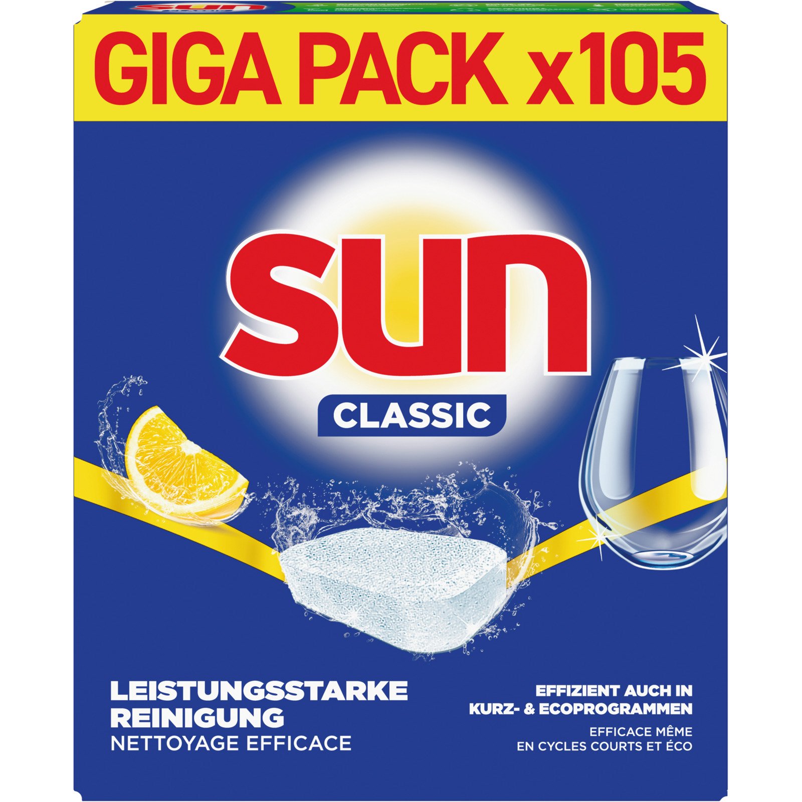 Sun Spülmaschinentabs Classic Zitrone Profit Pack 105 Tabs