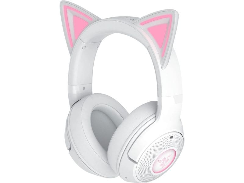 Razer Headset Kraken Kitty BT V2 Weiss Kabelloses Over-Ear Gaming Headset
