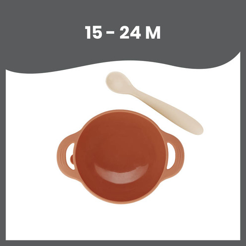 Coffret repas 15-24 mois 2 pièces TAST'ISY renard terracotta - BABYMOOV