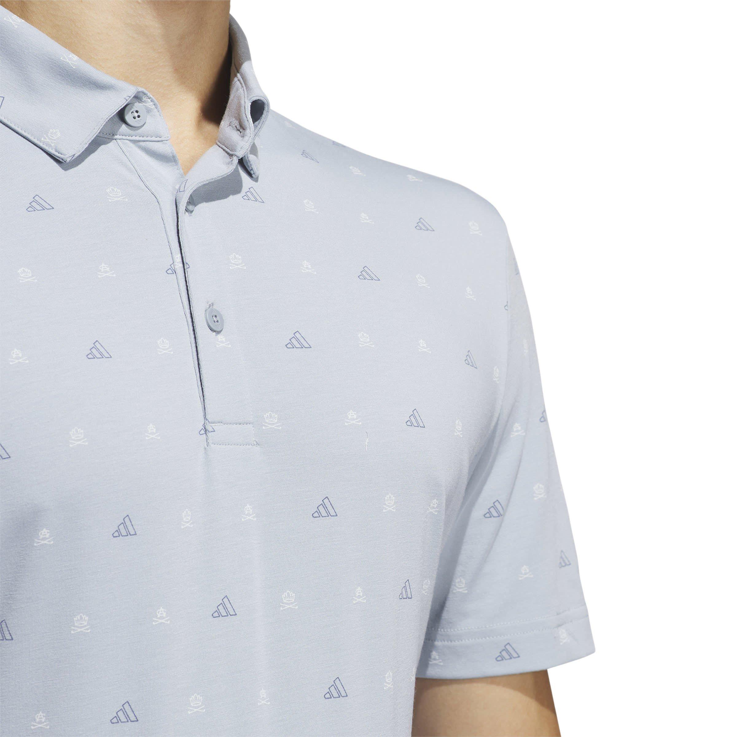 adidas Go To Mini Crest Print Polo Shirt Mens