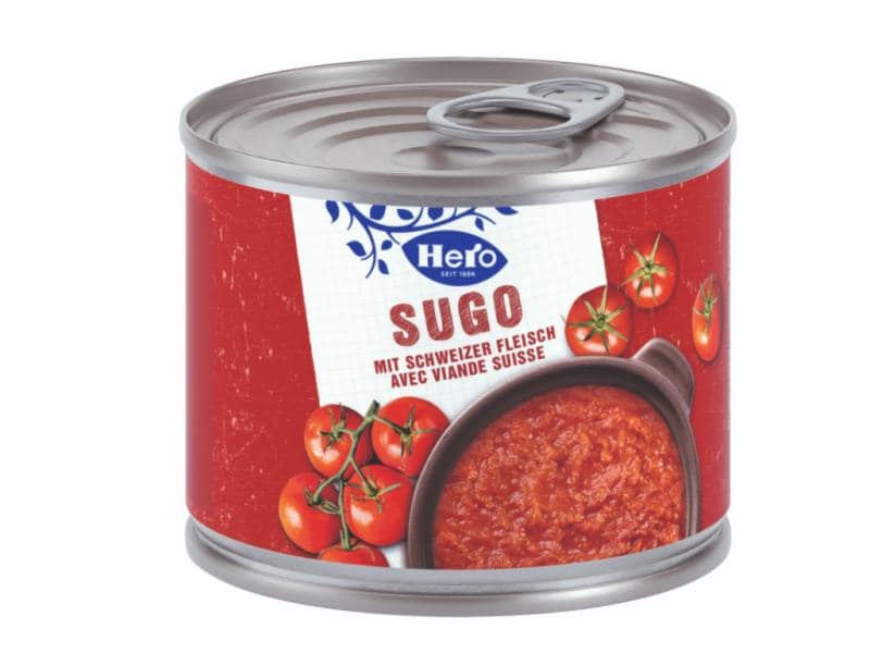 Hero Sauce Sugo 210 g Tomatensauce mit Schweizer Rind- und Schweinefleisch