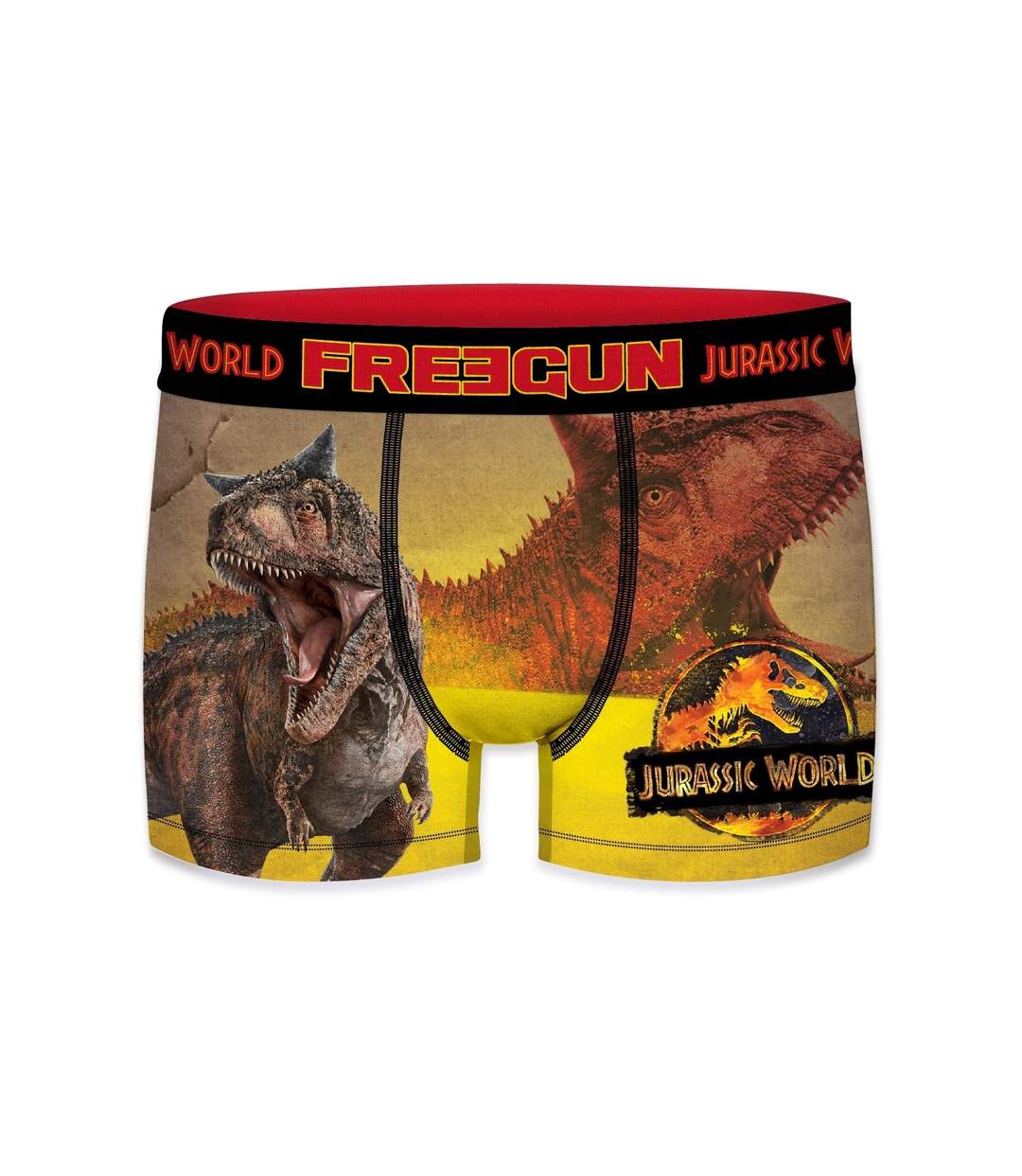 Boxer Homme Jurassic World, Caleçon Homme, Original et Respirant (Lot de 4)
