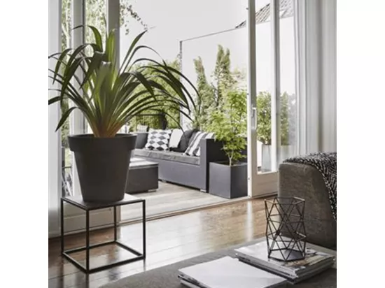 Jardinière Urban Smooth Carré 30 x 30 x 30 cm Noir KBL902