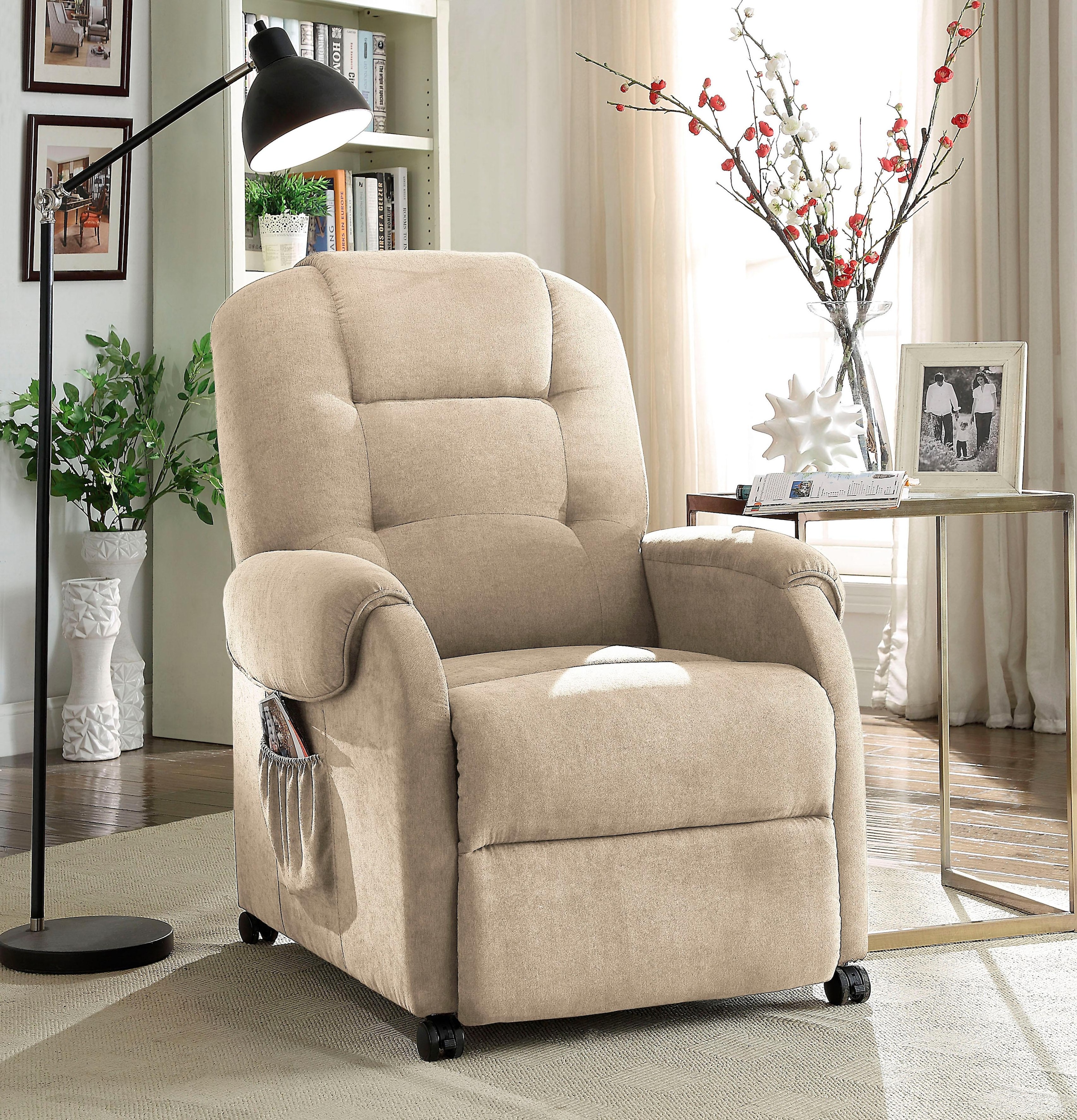 ATLANTIC home collection Relaxsessel »Tobi« mit Relaxfunktion, Federkern & Aufbewahrungstasche